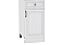 Шкаф нижний с 1-ой дверцей и ящиком Шале Н 401 Milk Oak-Белый