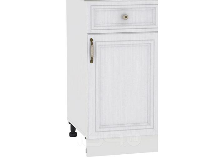 Шкаф нижний с 1-ой дверцей и ящиком Шале Н 401 Milk Oak-Белый