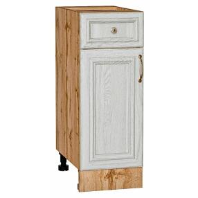 Шкаф нижний с 1-ой дверцей и ящиком Шале White Dreamline Дуб Вотан 816*300*480