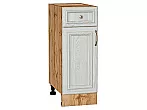 Шкаф нижний с 1-ой дверцей и ящиком Шале White Dreamline Дуб Вотан 816*300*480