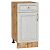 Шкаф нижний с 1-ой дверцей и ящиком Шале White Dreamline Дуб Вотан 816*400*478