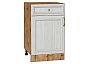 Шкаф нижний с 1-ой дверцей и ящиком Шале White Dreamline Дуб Вотан 816*500*480