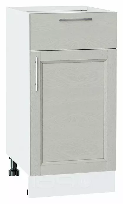 Шкаф нижний с 1-ой дверцей и ящиком Сканди Cappuccino Softwood Белый 816*400*480