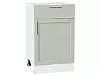 Шкаф нижний с 1-ой дверцей и ящиком Сканди Cappuccino Softwood Белый 816*500*480