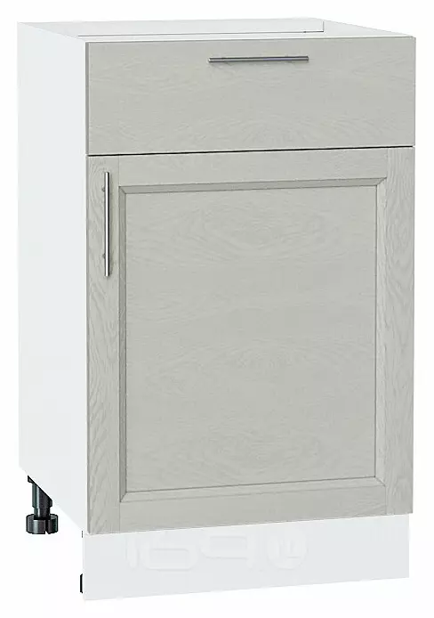 Шкаф нижний с 1-ой дверцей и ящиком Сканди Cappuccino Softwood Белый 816*500*480