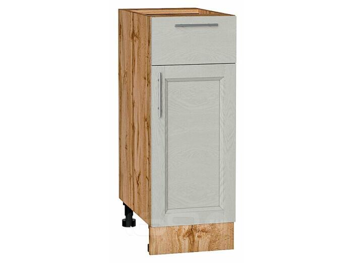 Шкаф нижний с 1-ой дверцей и ящиком Сканди Cappuccino Softwood Дуб Вотан 816*300*480