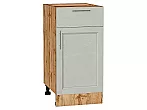 Шкаф нижний с 1-ой дверцей и ящиком Сканди Cappuccino Softwood Дуб Вотан 816*400*480