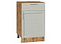 Шкаф нижний с 1-ой дверцей и ящиком Сканди Cappuccino Softwood Дуб Вотан 816*500*480