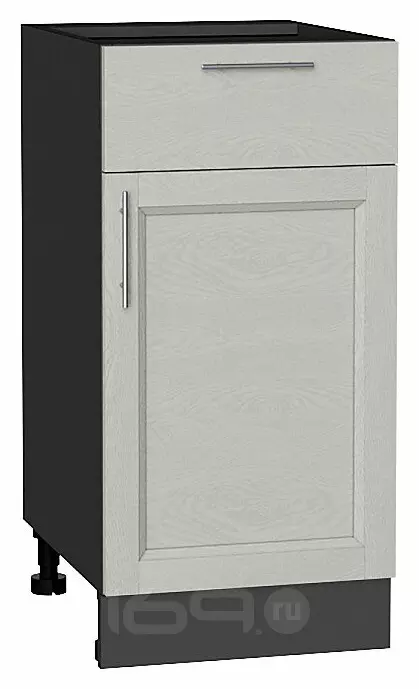 Шкаф нижний с 1-ой дверцей и ящиком Сканди Cappuccino Softwood Graphite 816*400*480