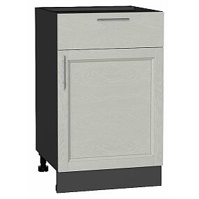 Шкаф нижний с 1-ой дверцей и ящиком Сканди Cappuccino Softwood Graphite 816*500*480