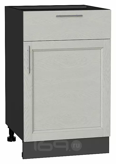 Шкаф нижний с 1-ой дверцей и ящиком Сканди Cappuccino Softwood Graphite 816*500*480