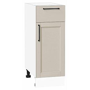 Шкаф нижний с 1-ой дверцей и ящиком Сканди Cream Silkwood/Белый 816*300*480