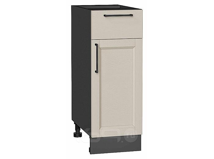 Шкаф нижний с 1-ой дверцей и ящиком Сканди Cream Silkwood/Graphite 816*300*480