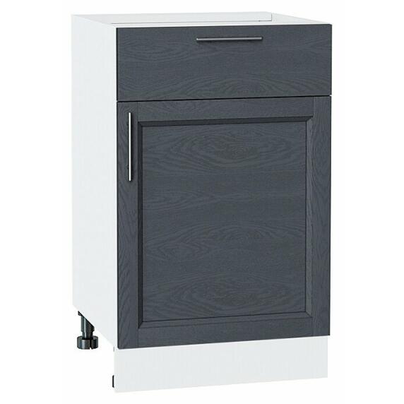 Шкаф нижний с 1-ой дверцей и ящиком Сканди Graphite Softwood Белый 816*500*480