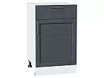Шкаф нижний с 1-ой дверцей и ящиком Сканди Graphite Softwood Белый 816*500*480