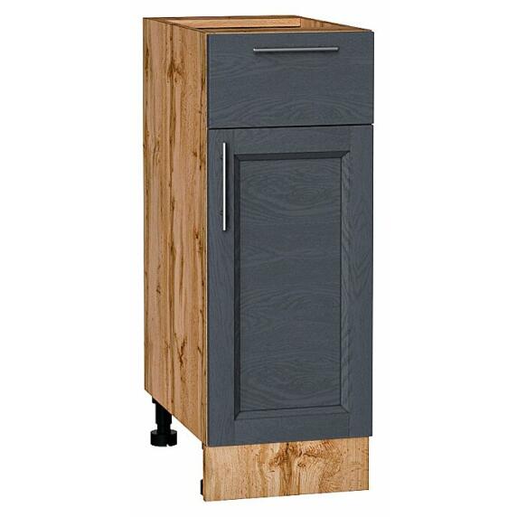 Шкаф нижний с 1-ой дверцей и ящиком Сканди Graphite Softwood Дуб Вотан 816*300*480