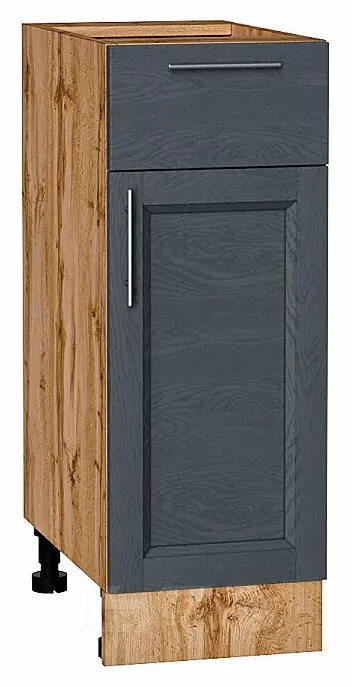 Шкаф нижний с 1-ой дверцей и ящиком Сканди Graphite Softwood Дуб Вотан 816*300*480