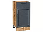 Шкаф нижний с 1-ой дверцей и ящиком Сканди Graphite Softwood Дуб Вотан 816*400*480