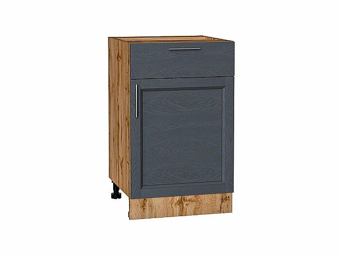 Шкаф нижний с 1-ой дверцей и ящиком Сканди Graphite Softwood Дуб Вотан 816*500*480