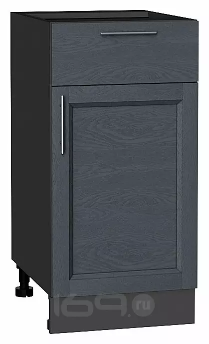Шкаф нижний с 1-ой дверцей и ящиком Сканди Graphite Softwood Graphite 816*400*480