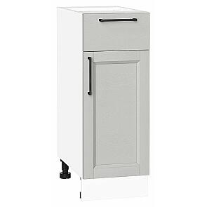 Шкаф нижний с 1-ой дверцей и ящиком Сканди Grey Silkwood/Белый 816*300*480