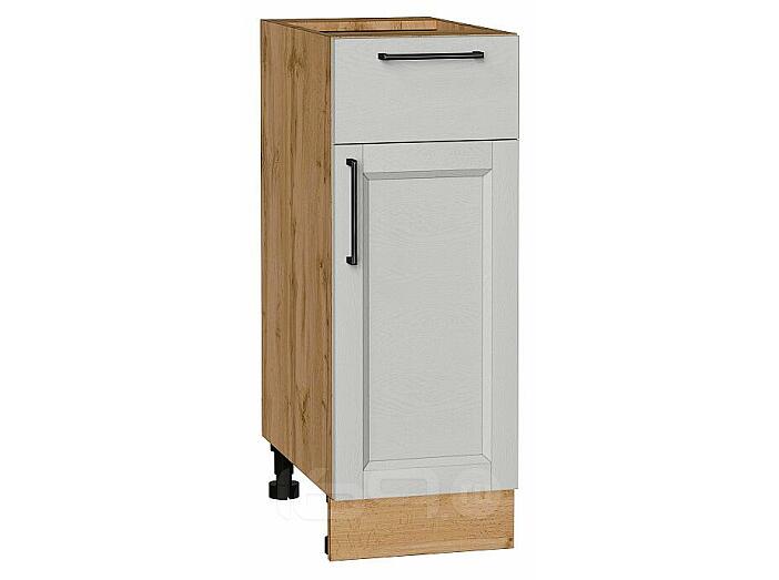 Шкаф нижний с 1-ой дверцей и ящиком Сканди Grey Silkwood/Дуб Вотан 816*300*480