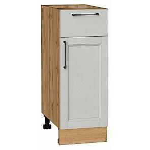 Шкаф нижний с 1-ой дверцей и ящиком Сканди Grey Silkwood/Дуб Вотан 816*300*480