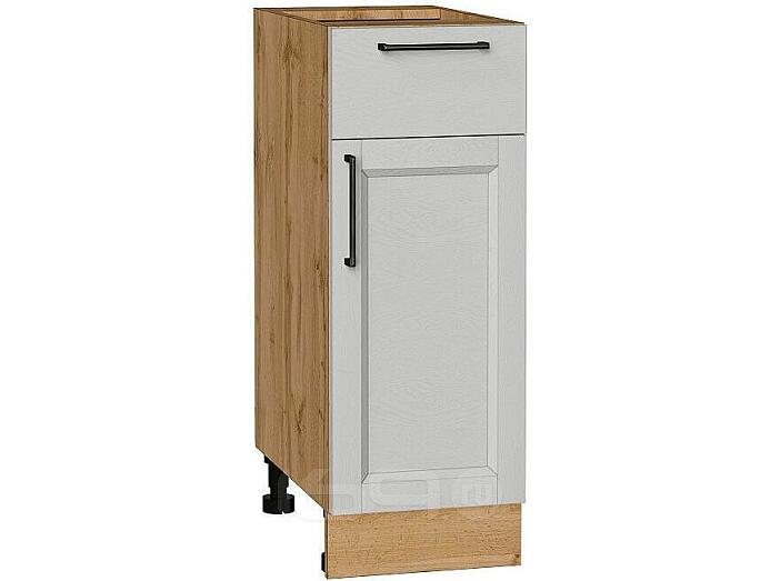 Шкаф нижний с 1-ой дверцей и ящиком Сканди Grey Silkwood/Дуб Вотан 816*300*480