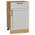 Шкаф нижний с 1-ой дверцей и ящиком Сканди Grey Silkwood/Дуб Вотан 816*500*480