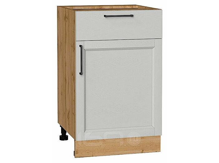 Шкаф нижний с 1-ой дверцей и ящиком Сканди Grey Silkwood/Дуб Вотан 816*500*480
