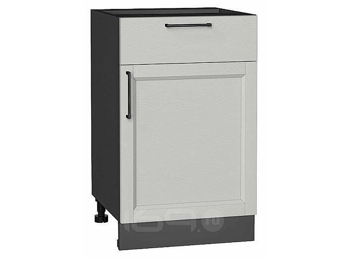 Шкаф нижний с 1-ой дверцей и ящиком Сканди Grey Silkwood/Graphite 816*500*480