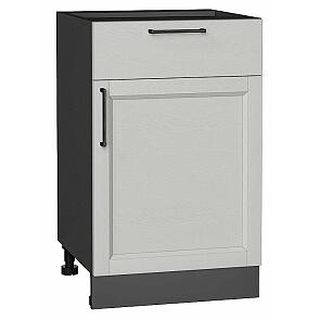 Шкаф нижний с 1-ой дверцей и ящиком Сканди Grey Silkwood/Graphite 816*500*480