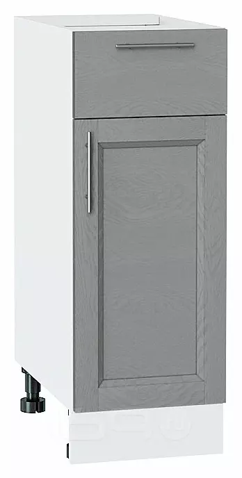 Шкаф нижний с 1-ой дверцей и ящиком Сканди Grey Softwood Белый 816*300*480