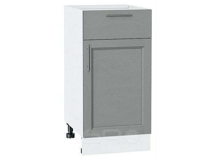 Шкаф нижний с 1-ой дверцей и ящиком Сканди Grey Softwood Белый 816*400*480