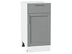 Шкаф нижний с 1-ой дверцей и ящиком Сканди Grey Softwood Белый 816*400*480