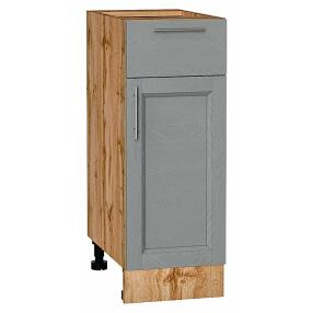 Шкаф нижний с 1-ой дверцей и ящиком Сканди Grey Softwood Дуб Вотан 816*300*480