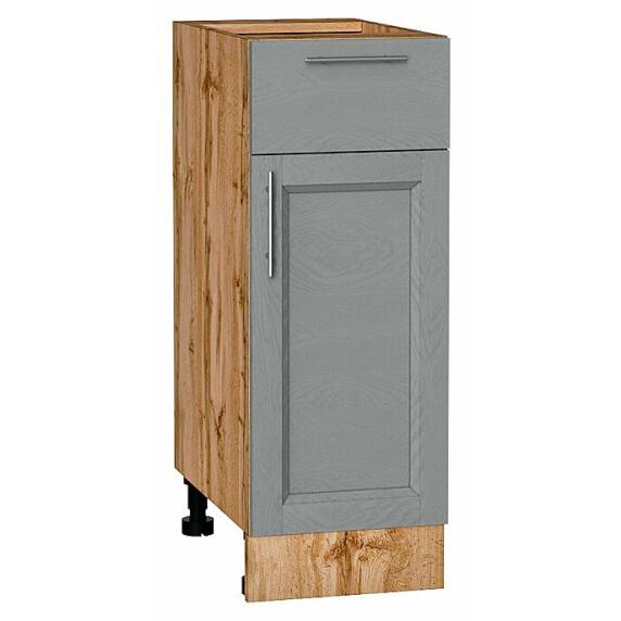 Шкаф нижний с 1-ой дверцей и ящиком Сканди Grey Softwood Дуб Вотан 816*300*480