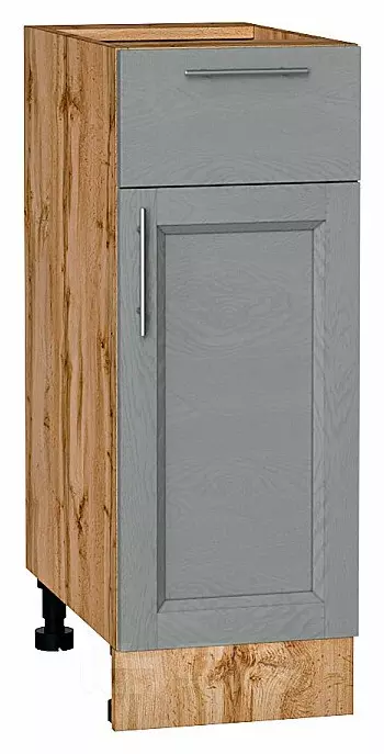 Шкаф нижний с 1-ой дверцей и ящиком Сканди Grey Softwood Дуб Вотан 816*300*480
