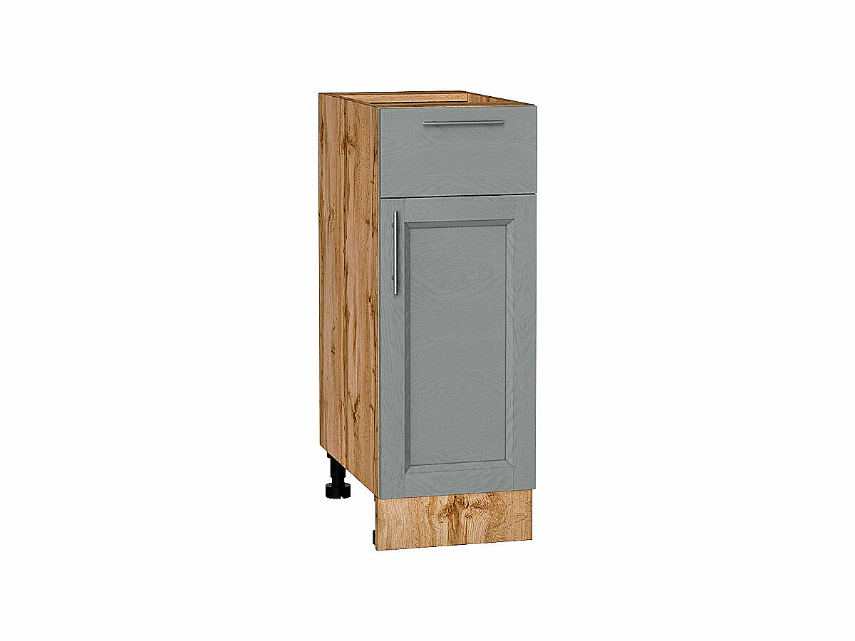 Шкаф нижний с 1-ой дверцей и ящиком Сканди Grey Softwood Дуб Вотан 816*300*480