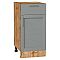 Шкаф нижний с 1-ой дверцей и ящиком Сканди Grey Softwood Дуб Вотан 816*400*480 Шкаф нижний с 1-ой дверцей и ящиком Сканди Grey Softwood Дуб Вотан 816*400*480