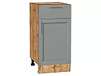 Шкаф нижний с 1-ой дверцей и ящиком Сканди Grey Softwood Дуб Вотан 816*400*480