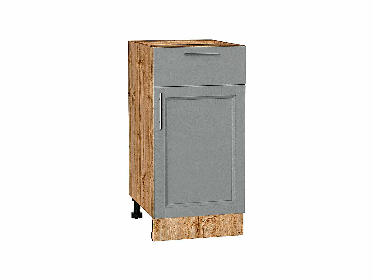 Шкаф нижний с 1-ой дверцей и ящиком Сканди Grey Softwood Дуб Вотан 816*400*480