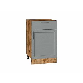 Шкаф нижний с 1-ой дверцей и ящиком Сканди Grey Softwood Дуб Вотан 816*500*480