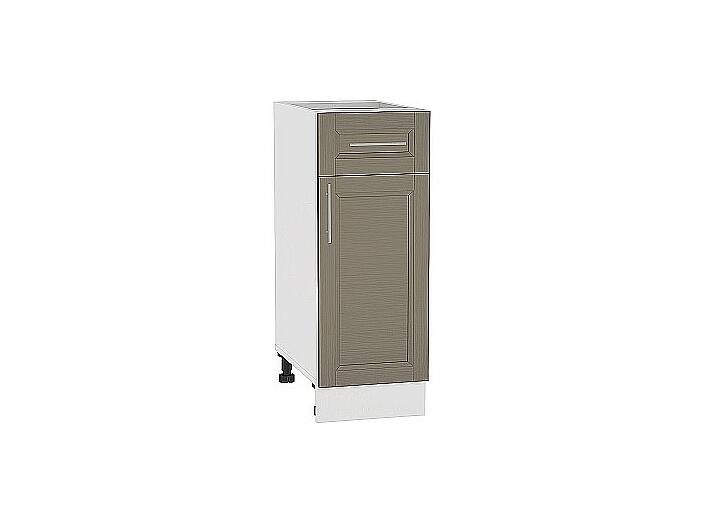Шкаф нижний с 1-ой дверцей и ящиком Сканди Н 301 Cappuccino Wood-Белый