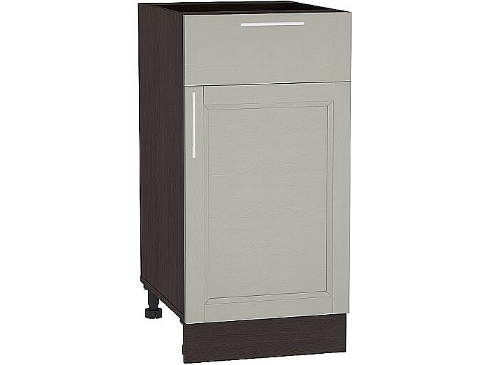 Шкаф нижний с 1-ой дверцей и ящиком Сканди Н 401 Grey Softwood-Венге