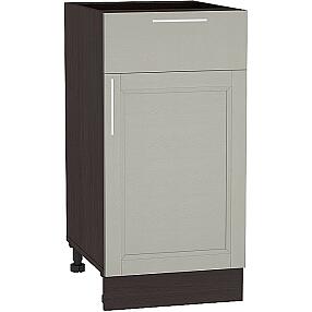 Шкаф нижний с 1-ой дверцей и ящиком Сканди Н 401 Grey Softwood-Венге