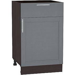 Шкаф нижний с 1-ой дверцей и ящиком Сканди Н 501 Graphite Softwood-Венге
