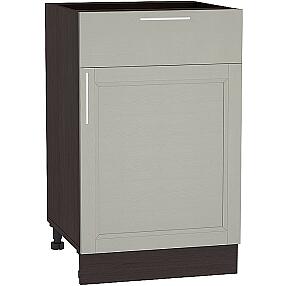 Шкаф нижний с 1-ой дверцей и ящиком Сканди Н 501 Grey Softwood-Венге