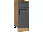 Шкаф нижний с 1-ой дверцей и ящиком Сканди Stormy Silkwood/Дуб Вотан 816*300*480