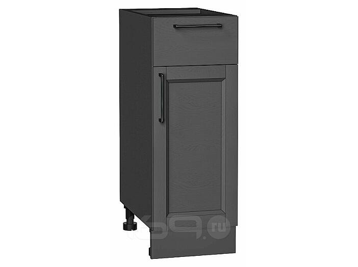 Шкаф нижний с 1-ой дверцей и ящиком Сканди Stormy Silkwood/Graphite 816*300*480